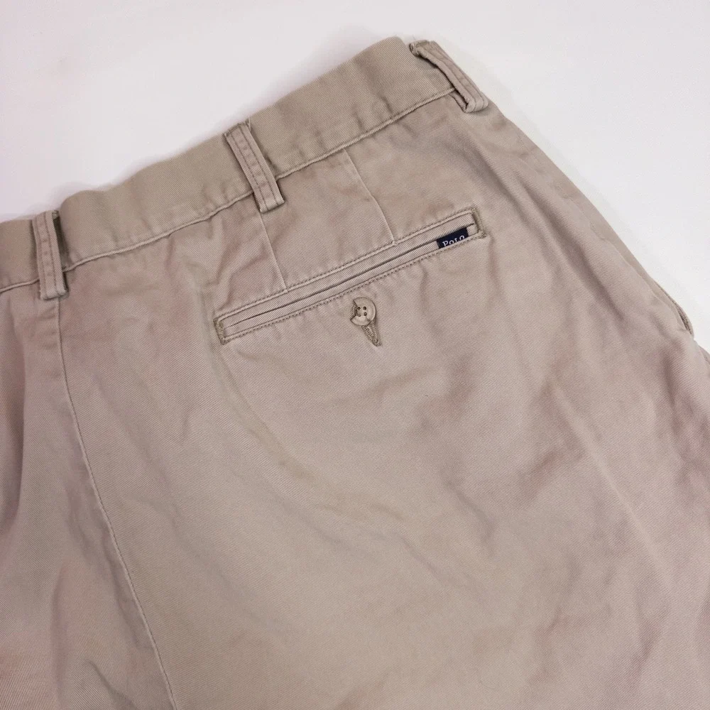Polo Ralph Lauren Shorts Mens 36 Tan Fair Classic Fit 9 Inseam Chino Cotton